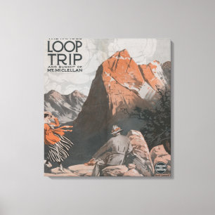 Toile Mt. McClellan et affiche de voyage de voyage de