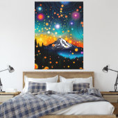 Toile Mt. Rainier Starry Sky (Insitu(Chambre))
