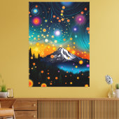 Toile Mt. Rainier Starry Sky (Insitu(Salon))