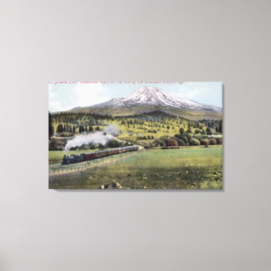 Toile Mt Shasta et Southern Pacific Rail (Recto)