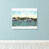 Toile Mt Washington Steamer au quai Wolfeboro (Insitu (Plancher de Bois))