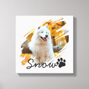 Toile Mug personnalisé avec photo et nom d'animal de com