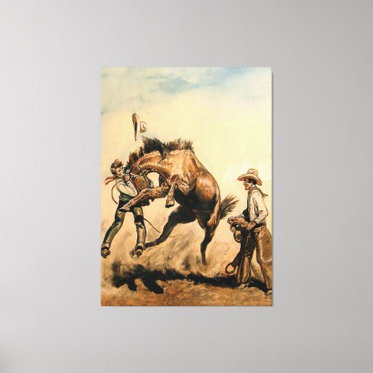Toile « Mule » Art occidental par Will James (Recto)
