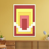 Toile Multicolor Abstrait rectangle (style les années 70 (Insitu(Salon))