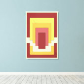 Toile Multicolor Abstrait rectangle (style les années 70 (Insitu (Plancher de Bois))