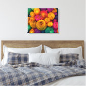 Toile Multicolored concentric circles abstract texture (Insitu(Chambre))