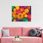Toile Multicolored concentric circles abstract texture (Insitu(Salon))