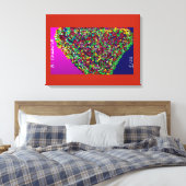 Toile Multicolored Tree Between Worlds (Insitu(Chambre))