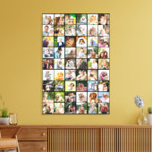 Toile Multiphoto 54 Collage de grille photo noir (Insitu(Salon))