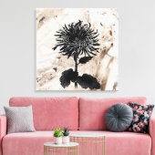 Toile Mum Grandiflora Noir (Insitu(Salon))