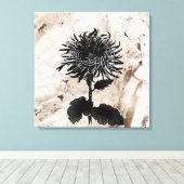 Toile Mum Grandiflora Noir (Insitu (Plancher de Bois))