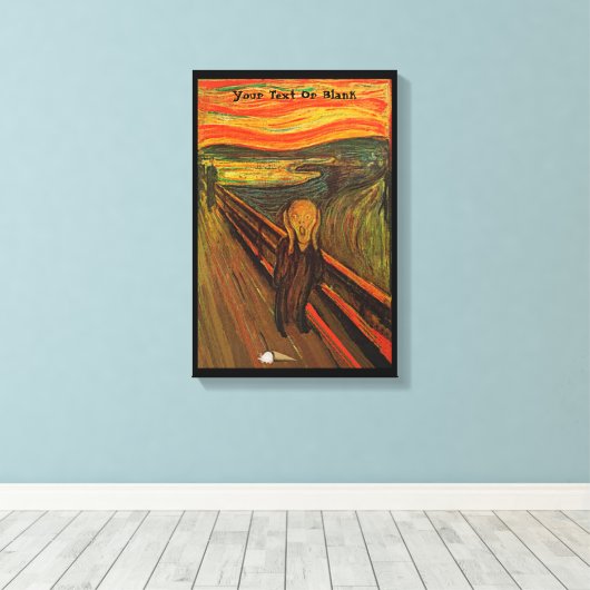 Toile Munch - Le cri de glace (Insitu (Plancher de Bois))