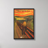 Toile Munch - Le cri de glace (Recto)