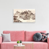 Toile Muqi Fachang - Coucher de soleil sur un village de (Insitu(Salon))