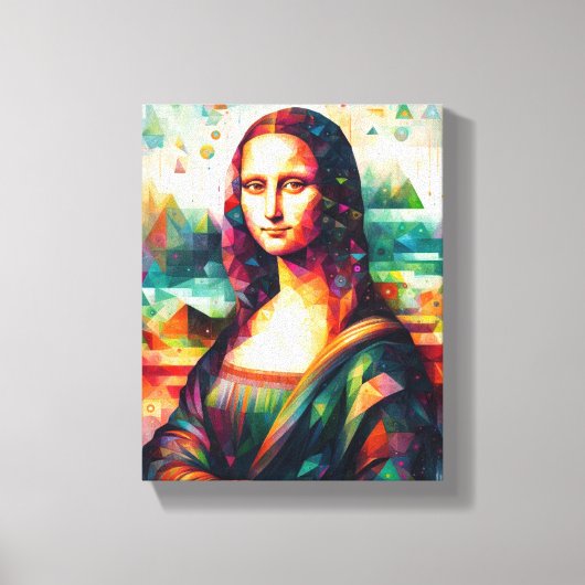 Toile MUR ART Mona Lisa Portrait fine art Peinture (Recto)