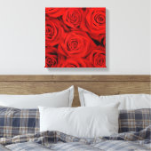 Toile Mur Art-Rouge Roses (Insitu(Chambre))