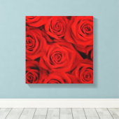 Toile Mur Art-Rouge Roses (Insitu (Plancher de Bois))