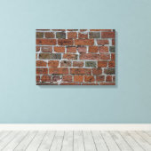 Toile mur brique rouge (Insitu (Plancher de Bois))