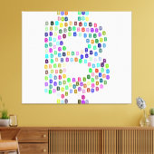 Toile mur d'art bitcoin (Insitu(Salon))