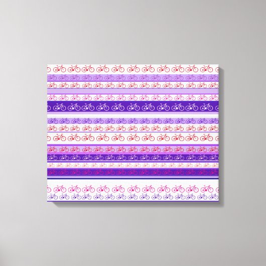 Toile mur de décoration à rayures de vélo (Recto)
