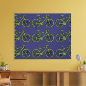 Toile mur de décoration pour vélos verts (Insitu(Salon))