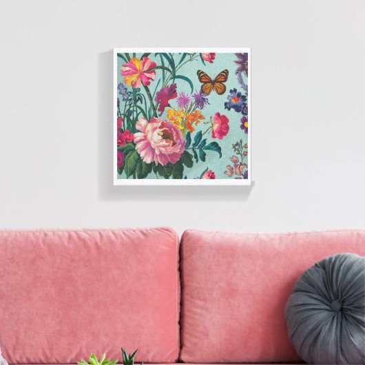 Toile mur de fleurs (Insitu(Salon))