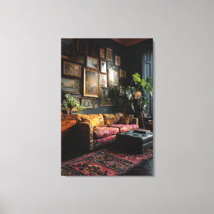 Toile Mur de galerie éclectique et lunatique dans le sal