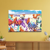 Toile Mur de graffiti de hip hop urbain. (Insitu(Salon))