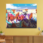 Toile Mur de graffiti de hip hop urbain. (Insitu(Salon))