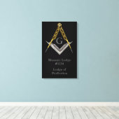 Toile Mur de loge maçonnique suspendu (Insitu (Plancher de Bois))