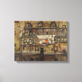 Toile Mur de maison sur la rivière (Recto)