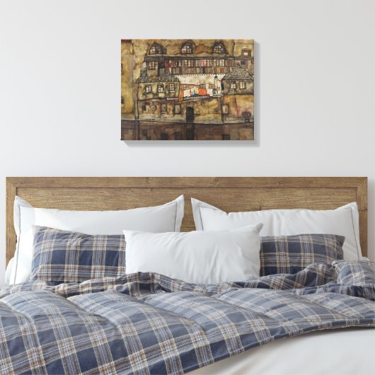 Toile Mur de maison sur la rivière (Insitu(Chambre))
