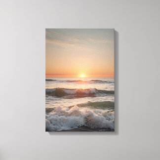 Toile Mur de sérénité au coucher du soleil sur l'océan