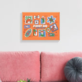 Toile Mur d'images de Halloween Scooby-Doo (Insitu(Salon))