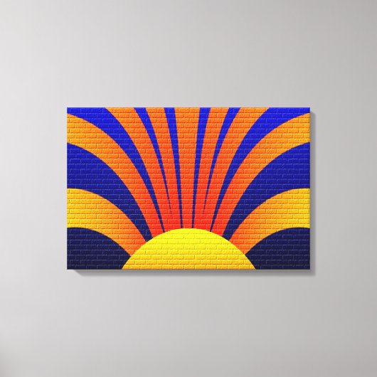 Toile Mur du coucher du soleil (Recto)