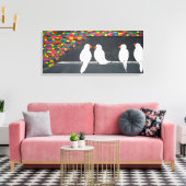 Toile mur en brique : mur en graffiti (Insitu(Salon))