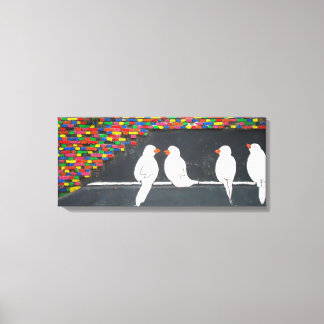 Toile mur en brique : mur en graffiti