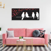 Toile mur en brique : mur en graffiti (Insitu(Salon))