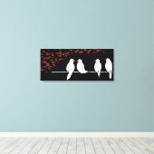 Toile mur en brique : mur en graffiti (Insitu (Plancher de Bois))
