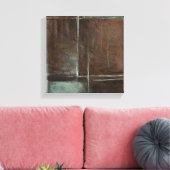 Toile Mur en brique rouge et gris (Insitu(Salon))