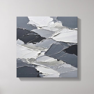 Toile Mur en Plâtre de Béton Gris Ardoise Brutaliste Imp