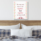 Toile Mur romantique pour les couples - Décor parfait (Insitu(Chambre))