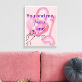 Toile Mur romantique pour les couples - Décor parfait (Insitu(Salon))