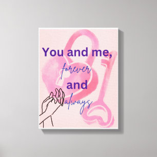 Toile Mur romantique pour les couples - Décor parfait