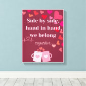 Toile Mur romantique pour les couples - Décor parfait (Insitu (Plancher de Bois))