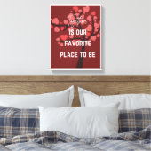 Toile Mur romantique pour les couples - Décor parfait (Insitu(Chambre))