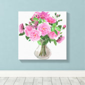 Toile Mur Roses Art-Rose (Insitu (Plancher de Bois))