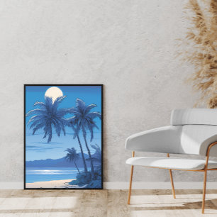 Toile Mur tropical - Une escapade côtière