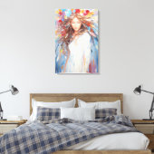 Toile murale abstraite Ange vibrant (Insitu(Chambre))