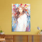 Toile murale abstraite Ange vibrant (Insitu(Salon))